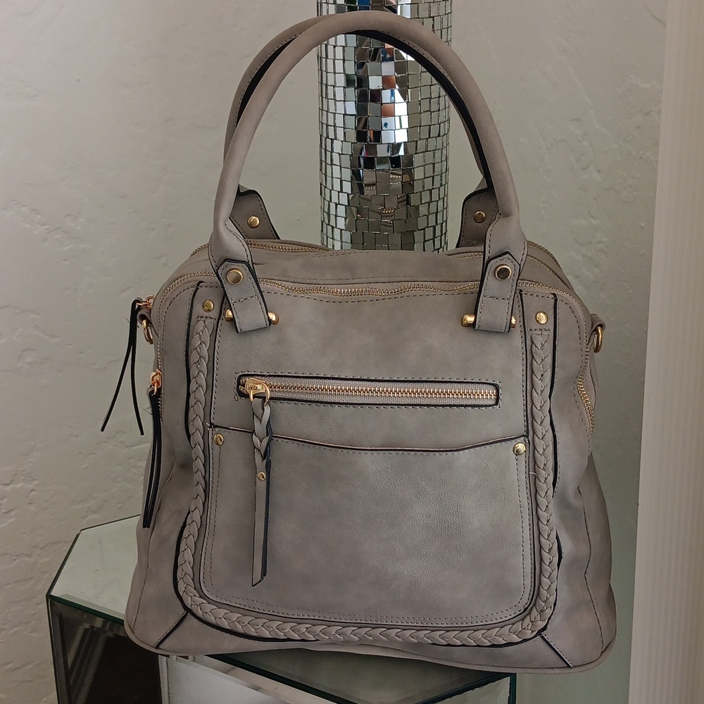 Gray Shoulder Bag